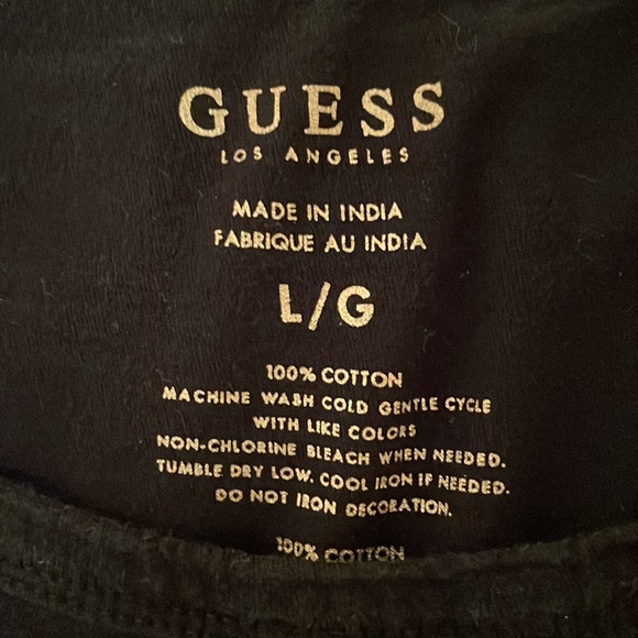Guess Black Medium T-Shirt - Picture 4 of 5
